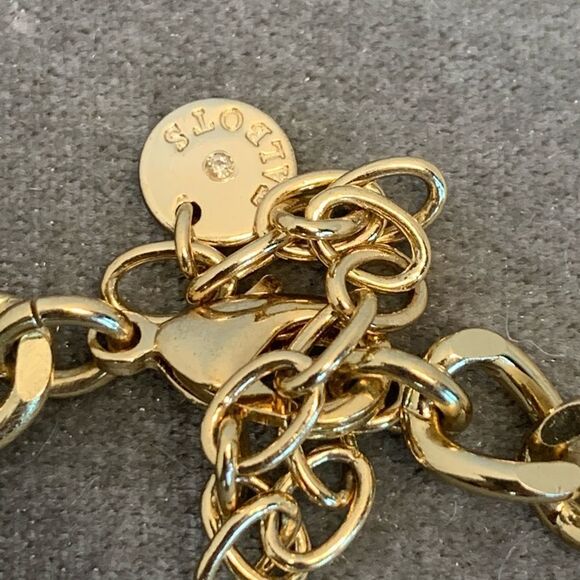 Talbots multicoloured gem jewelled rhinestone chunky statement necklace - Picture 10 of 12